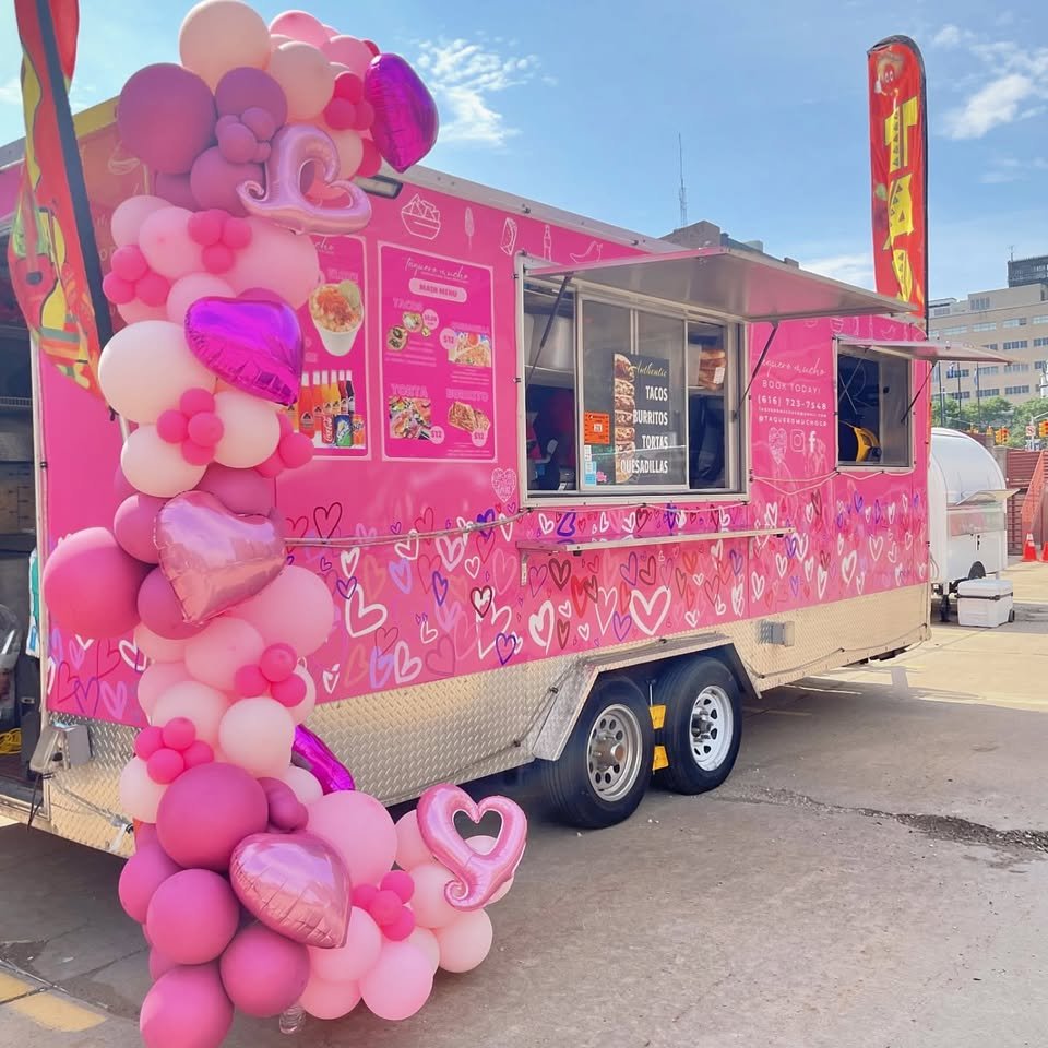Taquero Mucho pink food truck